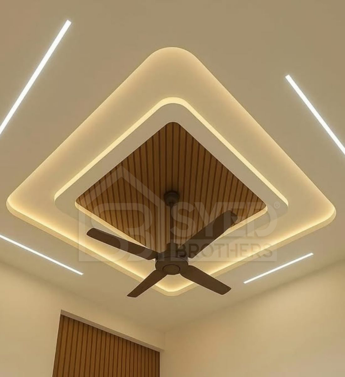 Small Bedroom Ceiling Design With Fan